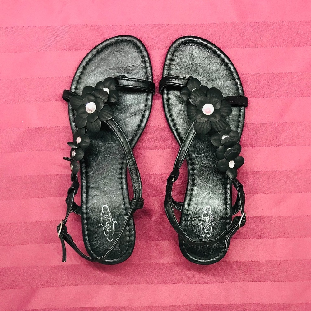 *NEW*Women's Flower Rhinestone Strap Sandals Heels